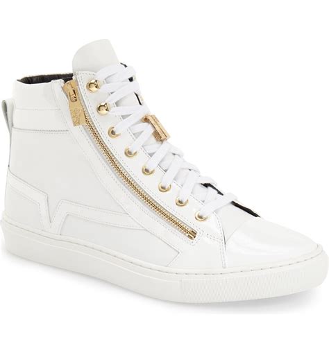 high top versace shoes.